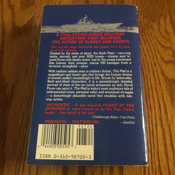 6/$20 The Med paperback book by David Poyer - Picture 2 of 3